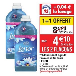 LENOR Lenor Adoucissant envolée d'air 46 lavages 1,15l 46 lavages