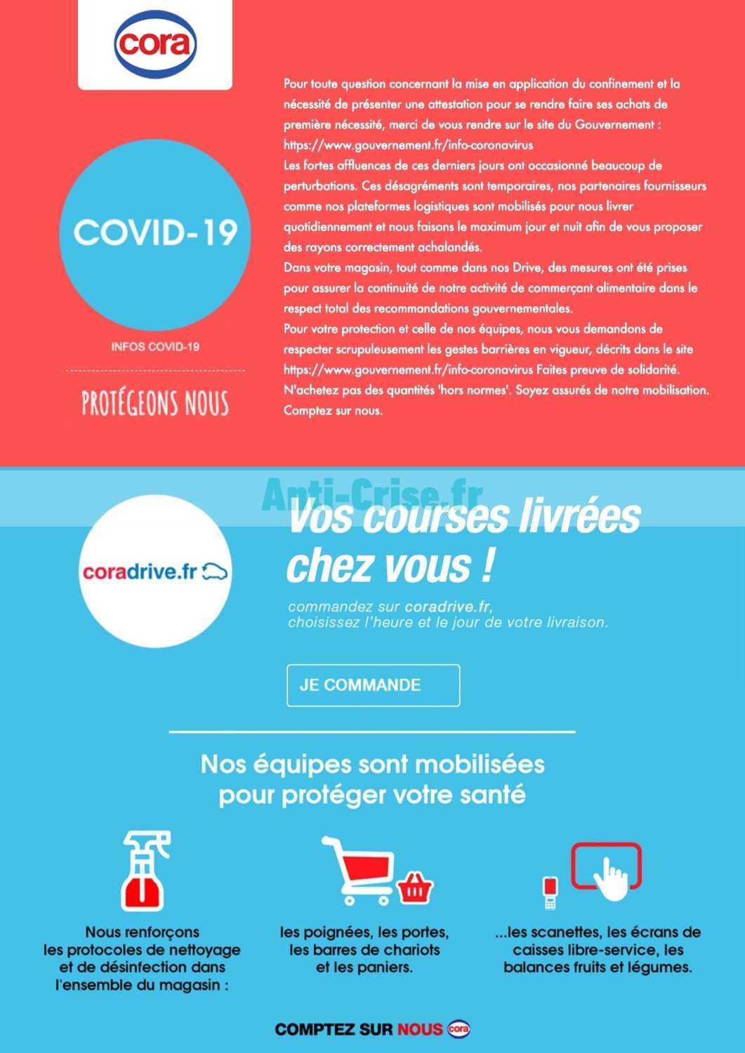 Anticrise.fr Catalogue Cora du 25 mars au 24 avril 2020 (Info