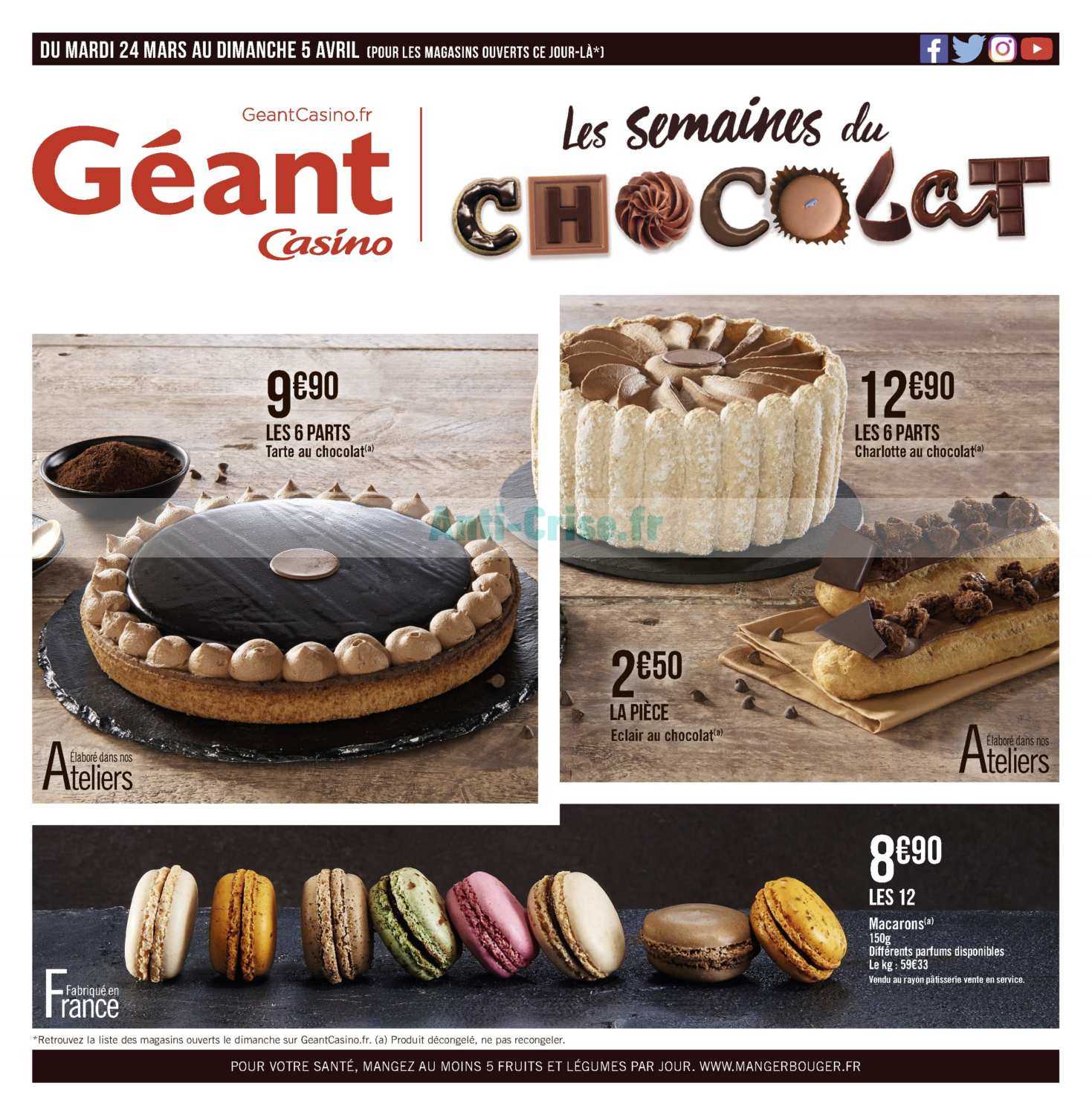 Anti Crise Fr Catalogue Geant Casino Du 24 Mars Au 05 Avril Chocolat Geant Casino Le Nouveau Catalogue Du 24 Mars Au 05 Avril Est Disponible Les Nouvelles Promos