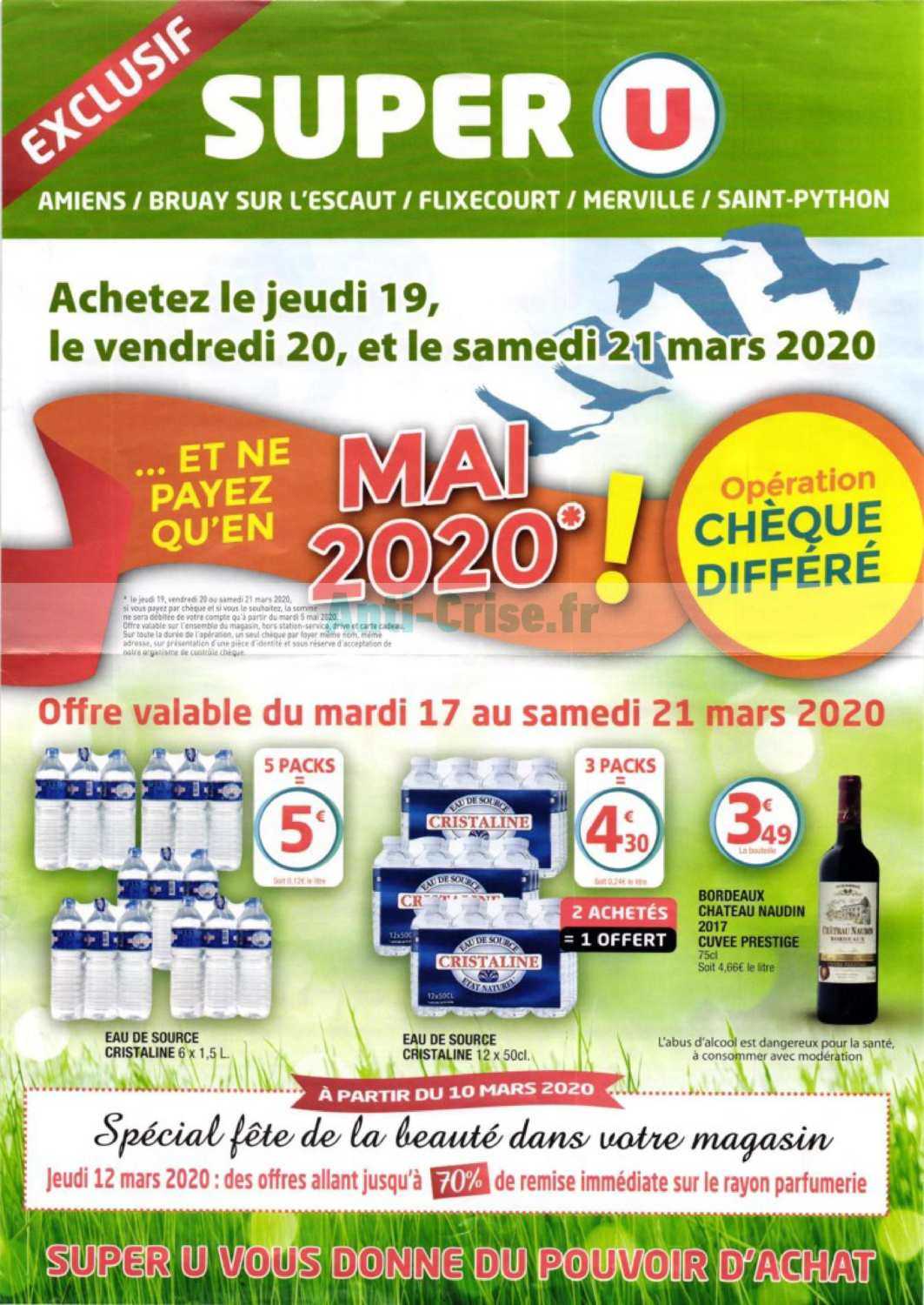 Anti Crisefr Catalogue Super U Du 19 Au 21 Mars 2020 Depts 59 80super U Le Nouveau 