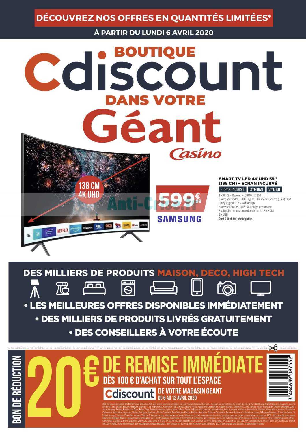 Geant Casino Le Nouveau Catalogue Du 06 Au 12 Avril 2020 Est Disponible Ne Manquez Pas Les Reductions Du Catalogue