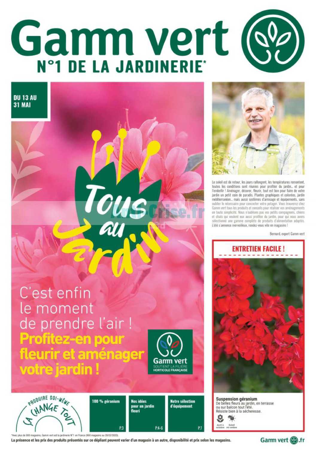 Anti Crise Fr Catalogue Gamm Vert Du 13 Au 31 Mai 2020gamm Vert Le