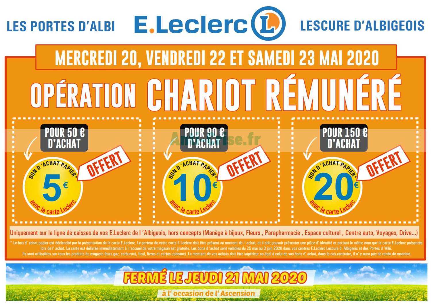 Anticrise.fr Catalogue Leclerc du 20 au 23 mai 2020 (Albi Lescure