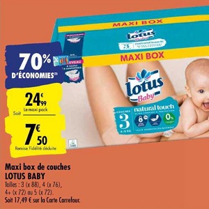 Couches Lotus Baby chez Carrefour (09/06 – 22/06)Couches  Lotus Baby chez Carrefour (09/06 - 22/06) - Catalogues Promos & Bons Plans,  ECONOMISEZ ! 