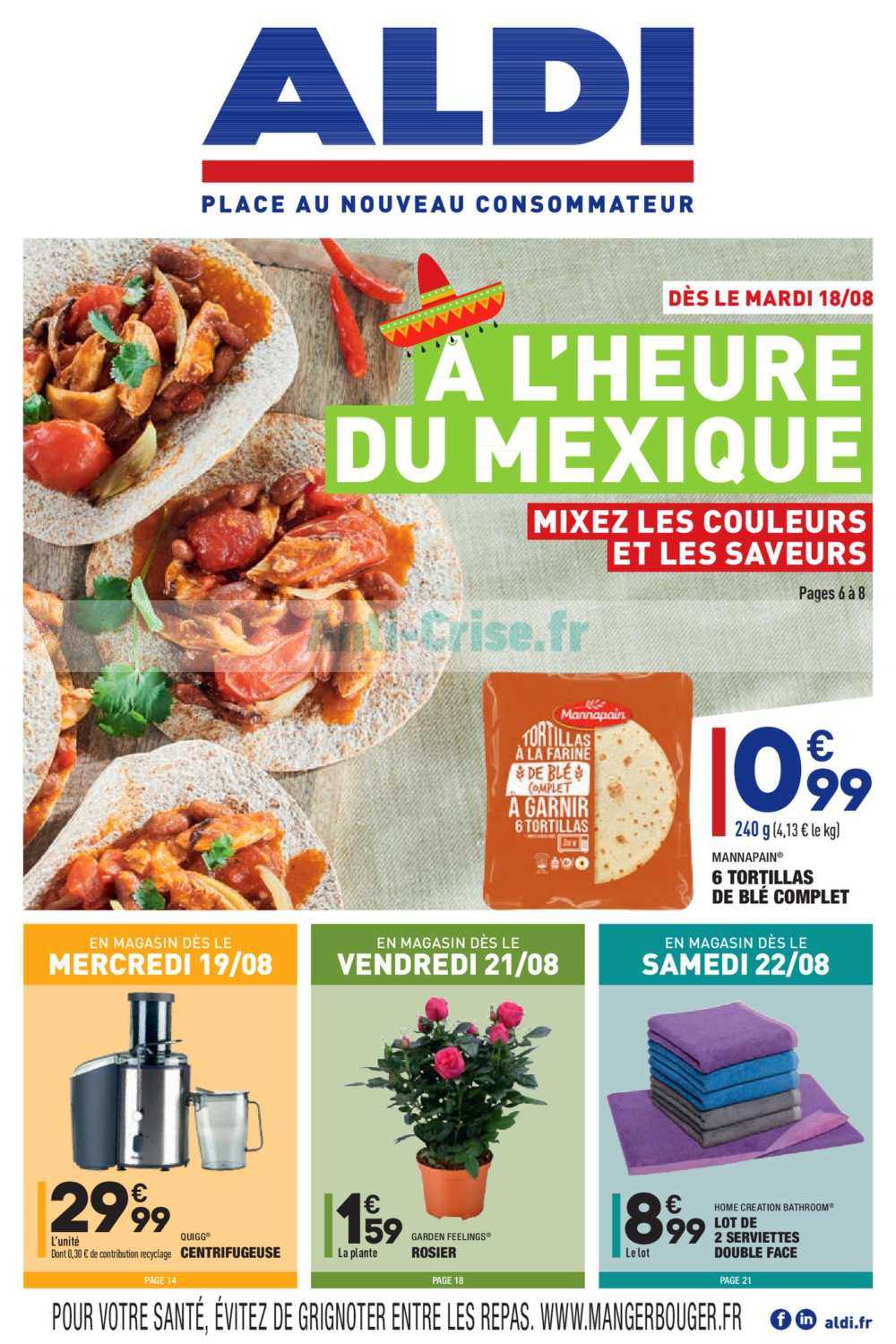 Anti-crise.fr | Catalogue Aldi Du 18 Au 24 Août 2020ALDI : Le Nouveau ...