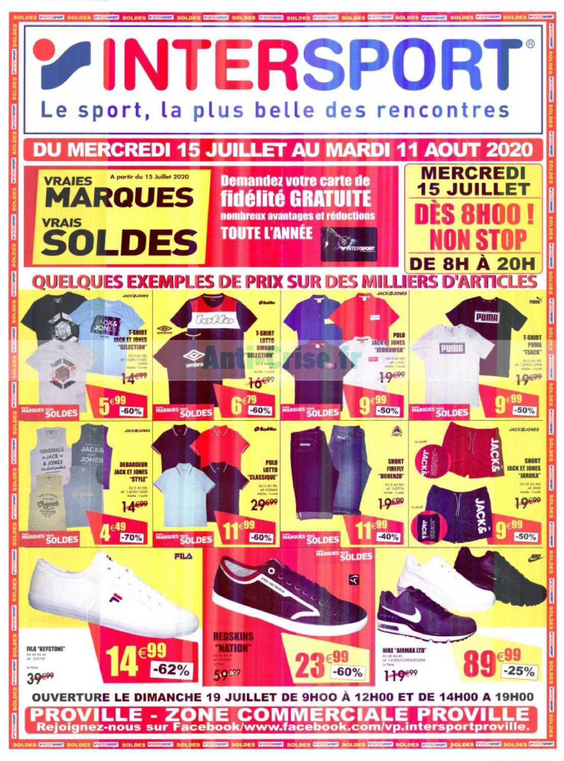 Anti-crise.fr | Catalogue Intersport Du 15 Juillet Au 11 Août ...