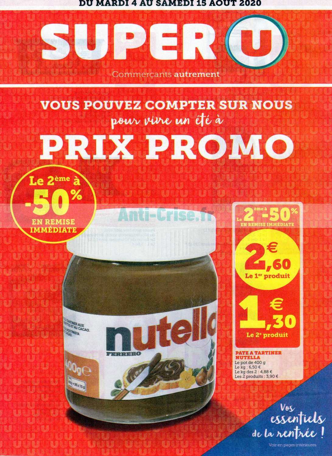 Anti Crisefr Catalogue Super U Du 04 Au 15 Août 2020super U Le Nouveau Catalogue Du 04 Au 