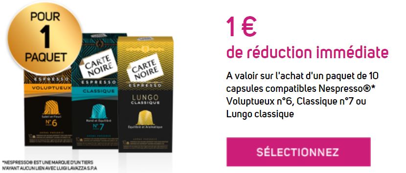 Anti-crise.fr | CARTE NOIRE : 1 € de réduction jusqu’au 31/08/2020 (Bon