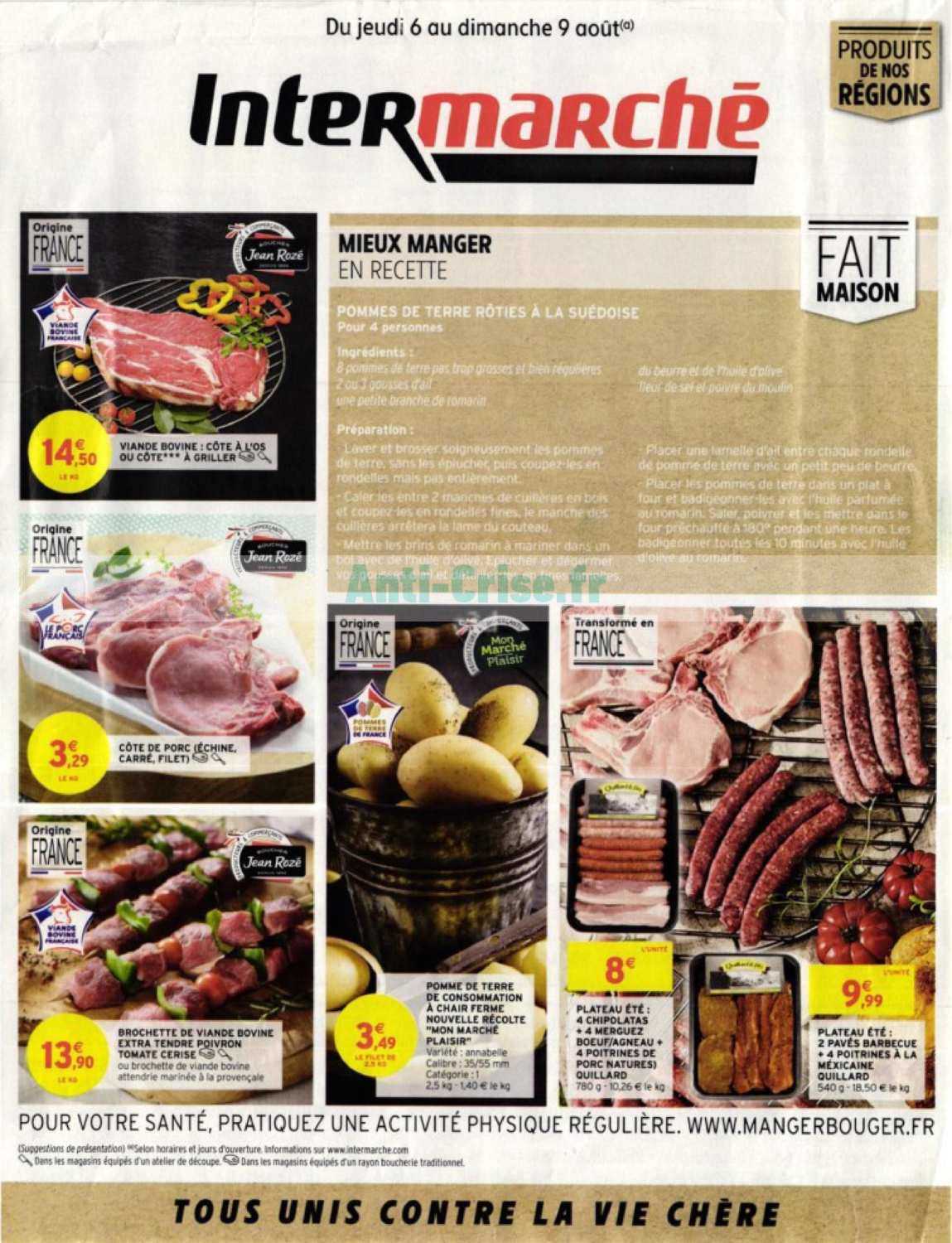 Anticrise.fr Catalogue Intermarché du 06 au 09 août 2020 (Ouest