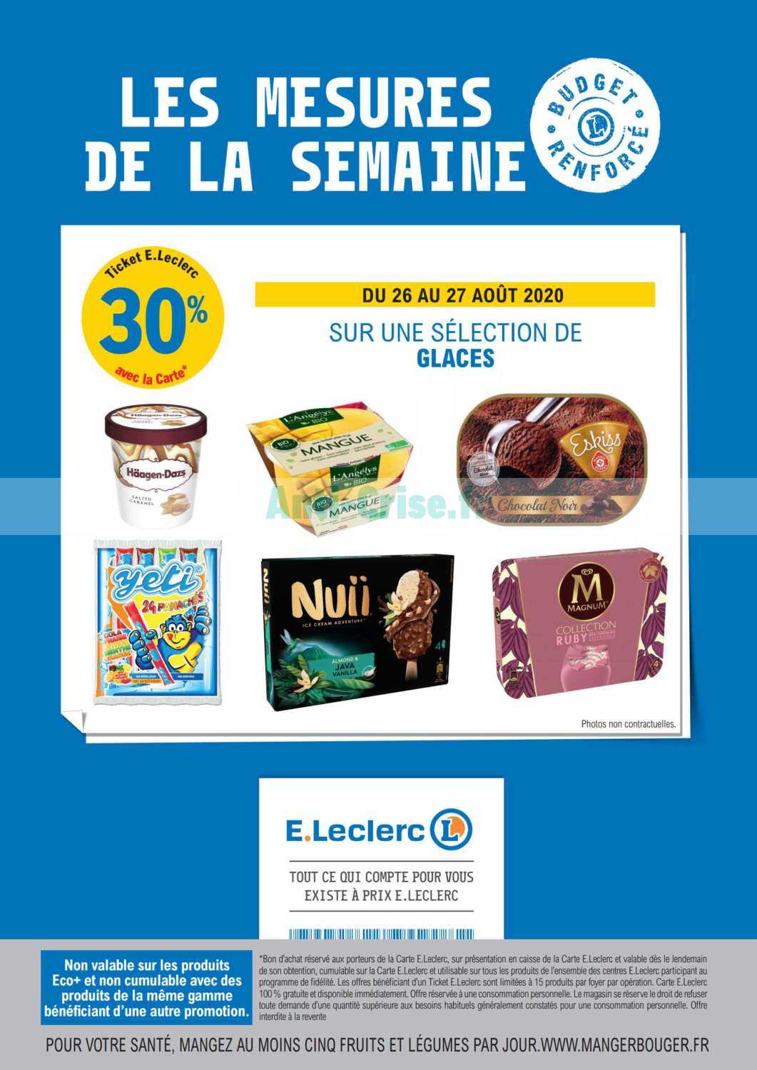 Catalogue Leclerc du 26 au 29 août 2020 (Les Mesures de la Semaine