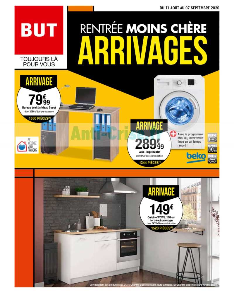 Anticrise.fr Catalogue But du 11 août au 07 septembre 2020BUT le
