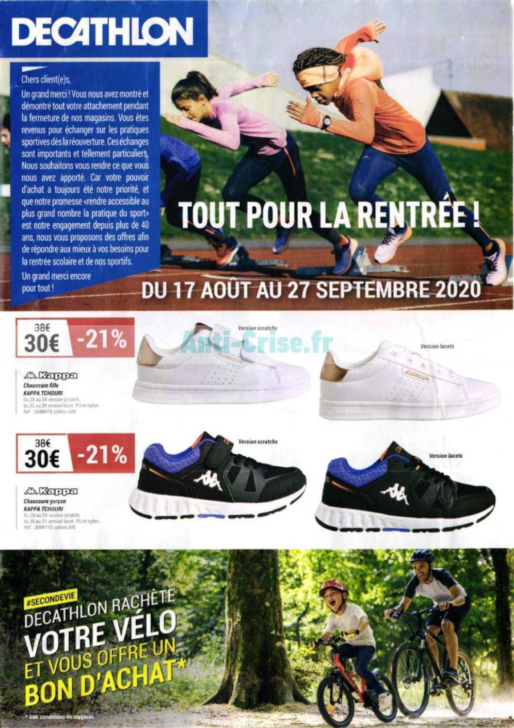Anticrise.fr Catalogue Decathlon du 17 août au 27 septembre