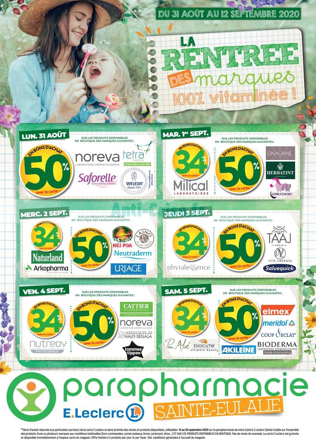Anticrise.fr Catalogue Leclerc Local du 31 août au 12 septembre 2020
