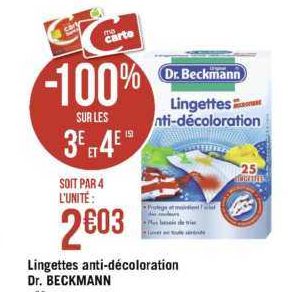 Shopmium  LES LINGETTES ANTI-DÉCOLORATION