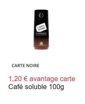 CAFE CARTE NOIRE 100g