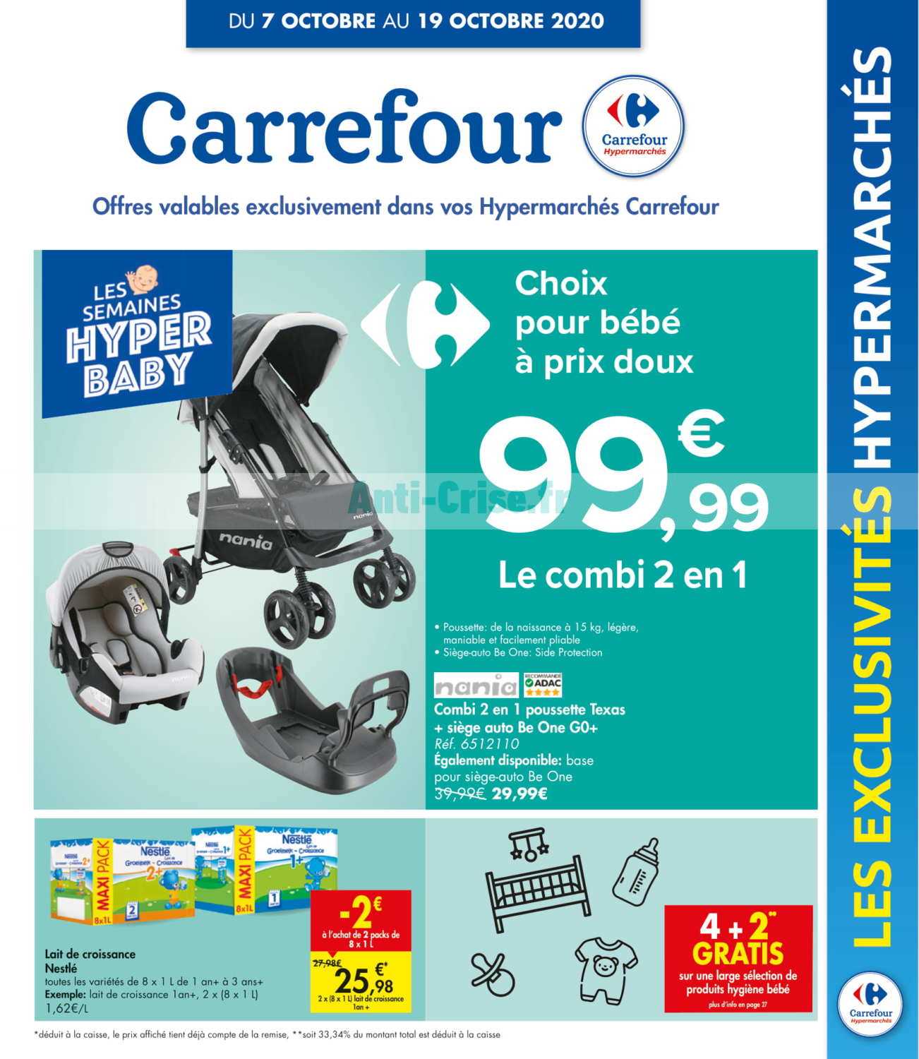 Anti Crise Fr Catalogue Carrefour Belgique Du 07 Au 19 Octobre carrefour Belgique Le Nouveau Catalogue Du 07 Au 19 Octobre Est Disponible Que Vous Reserve Le Dernier Catalogue