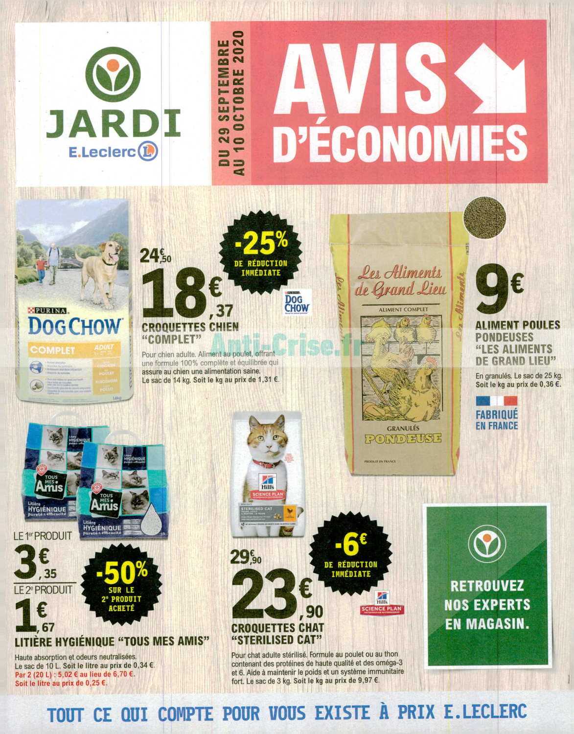 Anti Crise Fr Catalogue Leclerc Du 29 Septembre Au 10 Octobre Jardi Leclerc Le Nouveau Catalogue Du 29 Septembre Au 10 Octobre Est Disponible Decouvrez Ce Qui Se Cache Dans Le Dernier Catalogue