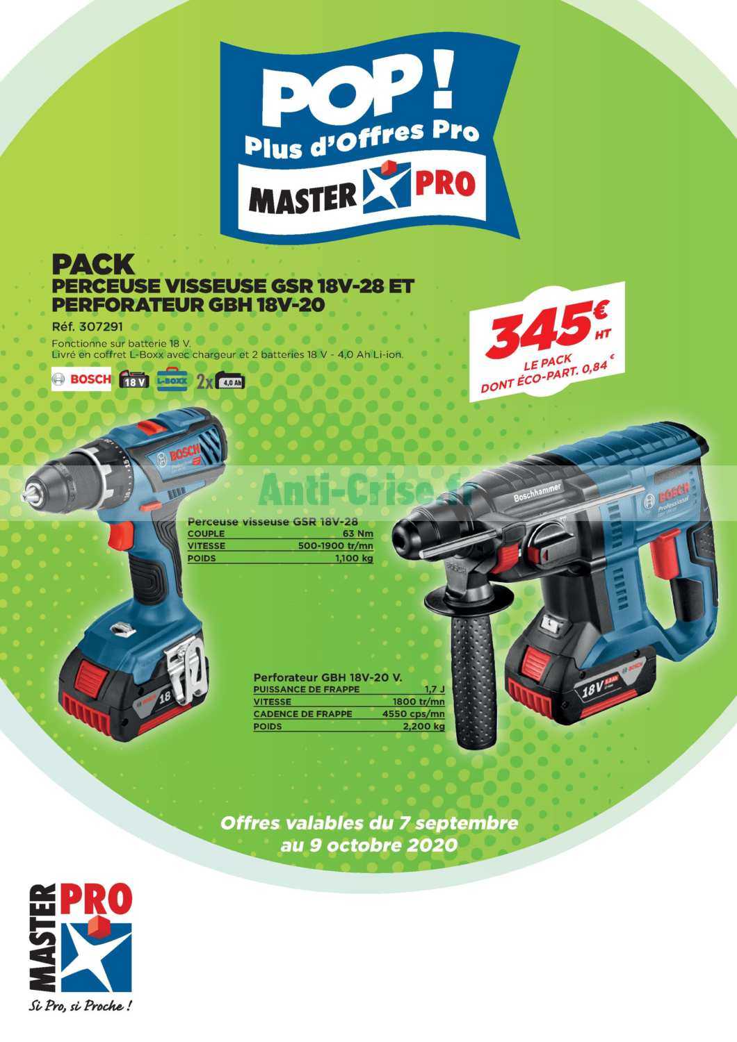 Anticrise.fr Catalogue Master Pro du 07 septembre au 09 octobre