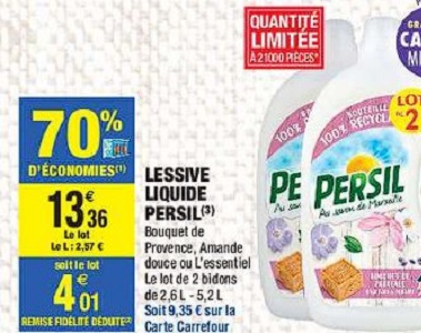 Lessive Liquide Persil chez Carrefour Market (02/04 – 14/04) Lessive Liquide Persil chez Carrefour Market (02/04 - 14/04) - Catalogues  Promos & Bons Plans, ECONOMISEZ ! 