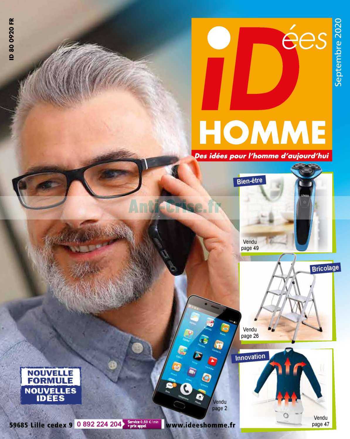 Anticrise.fr Catalogue Idées Homme du 01 au 30 septembre 2020IDéES