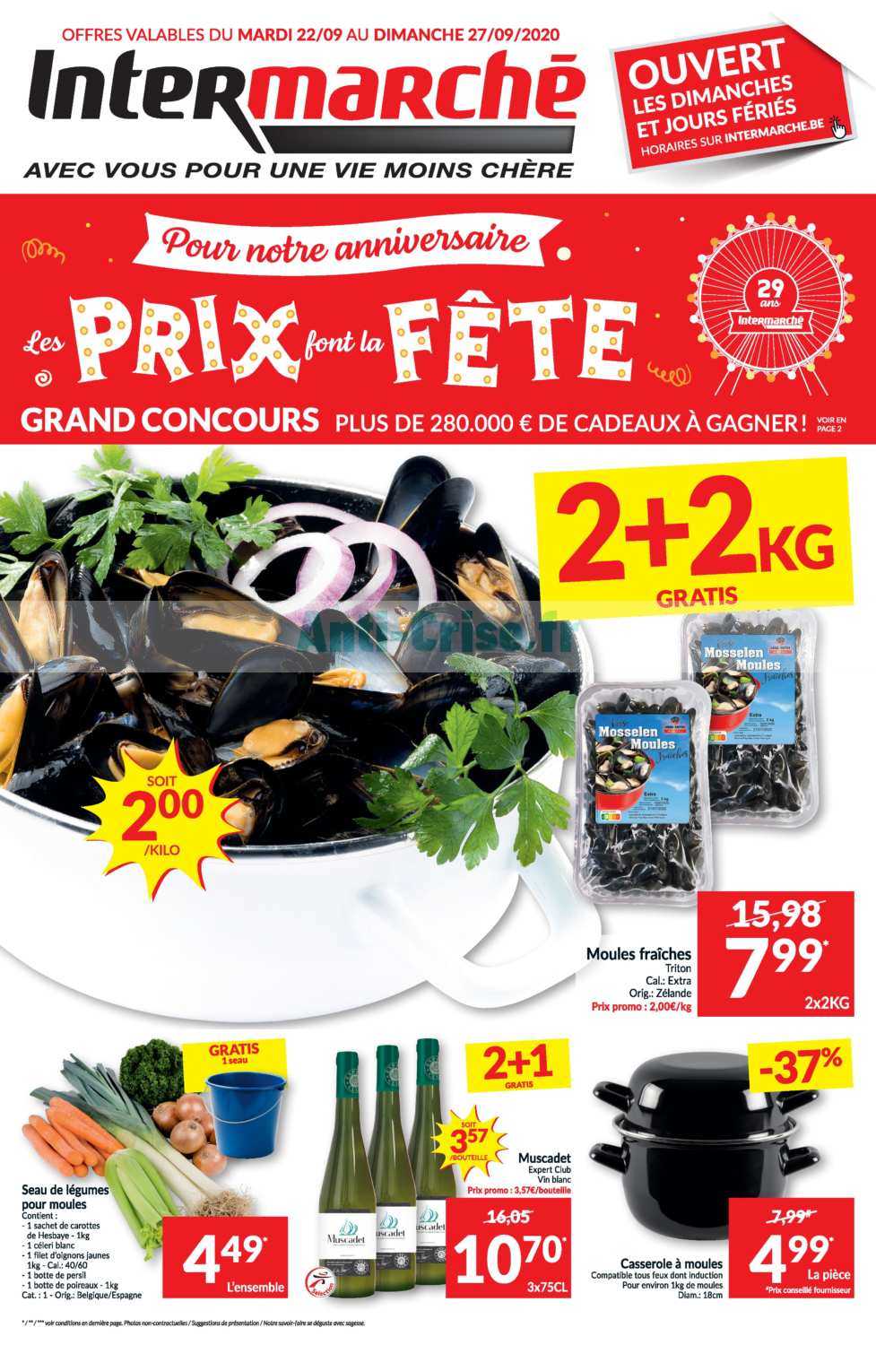 Anticrise.fr Catalogue Intermarché Belgique du 22 au 27 septembre