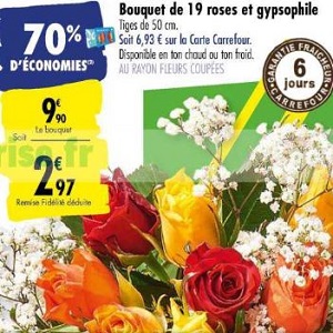 Anti-crise.fr | Bouquet de Roses chez Carrefour (06/10 – 12/10)Bouquet de  Roses chez Carrefour (06/10 - 12/10) - Catalogues Promos & Bons Plans,  ECONOMISEZ ! - Anti-crise.fr