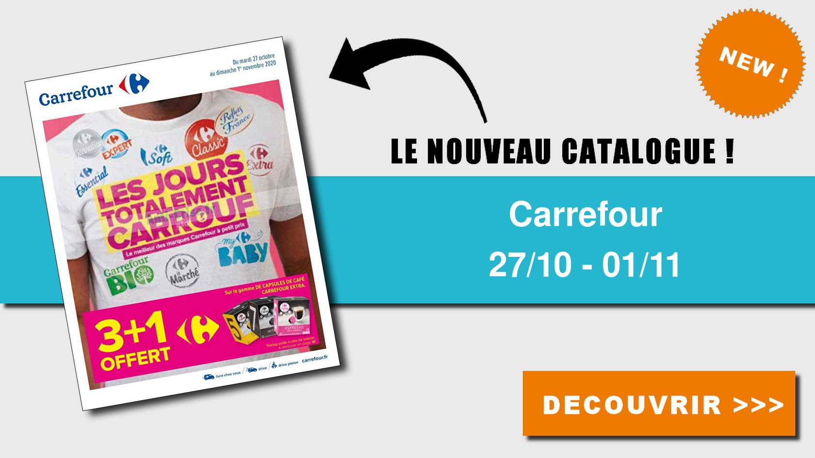 CARREFOUR : le nouveau catalogue du 27 octobre au 01 Carrefour Catalogue, réduction et code promo Novembre 2020