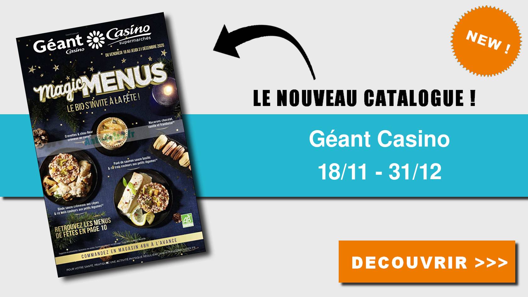 Anti-crise.fr | Catalogue Géant Casino du 18 novembre au 31 décembre
