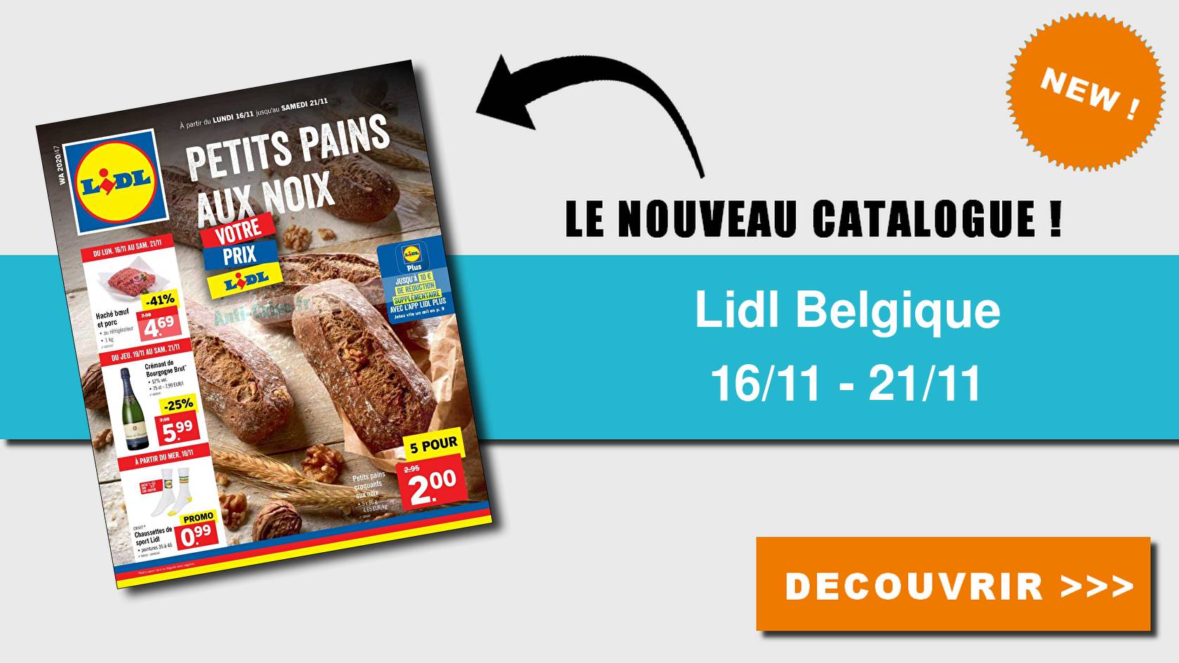 Anti-crise.fr | Catalogue Lidl Belgique du 16 au 21 novembre 2020LIDL