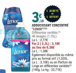 Assouplissant Lenor chez Leclerc (27/12 –  07/01)Assouplissant Lenor chez Leclerc (27/12 - 07/01) - Catalogues Promos  & Bons Plans, ECONOMISEZ ! 