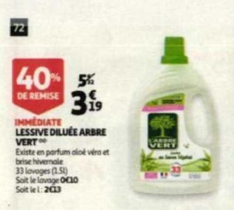 Auchan lessive liquide 1,5l