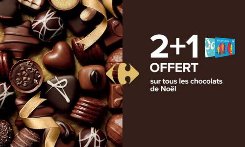 Carrefour : 2 + 1 Offert en Avantages sur les Chocolats de  Noêl (04/12 – 06/12)Carrefour : 2 + 1 Offert en Avantages sur les Chocolats  de Noêl (04/12 - 06/12) - Catalogues Promos & Bons Plans, ECONOMISEZ ! 