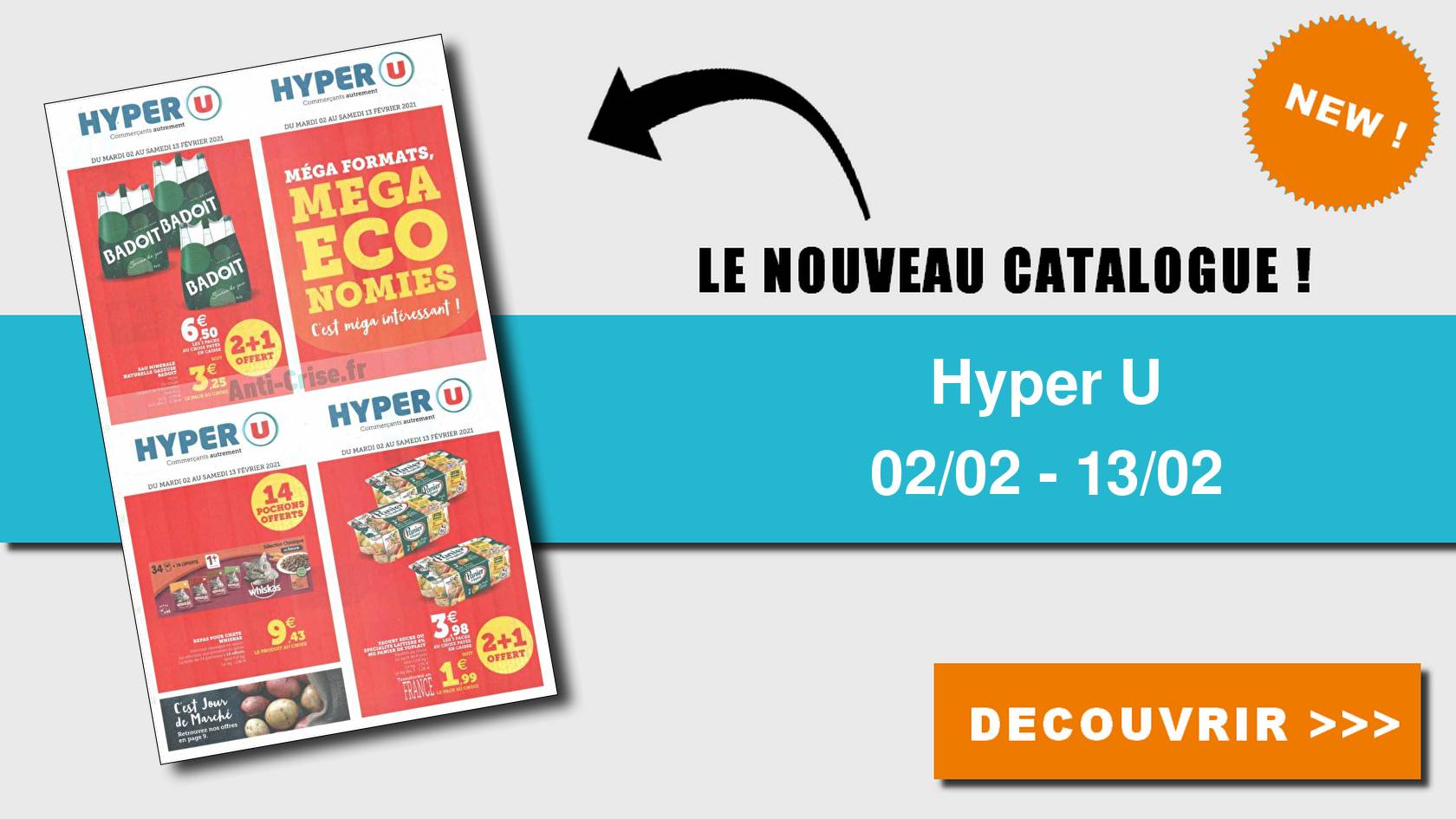 Comment Fonctionne Les Lingettes Anti Decoloration HYPER U : le nouveau catalogue du 02 au 13 février 2021 est disponible
