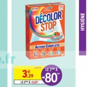 Promo Decolor stop lingettes anti-décoloration 2 en 1(d) chez