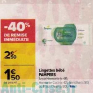 Anti Crise Fr Lingettes Harmonie Pampers Chez Carrefour Market 26 04 09 05 Lingettes Harmonie Pampers Chez Carrefour Market 26 04 09 05 Catalogues Promos Bons Plans Economisez Anti Crise Fr