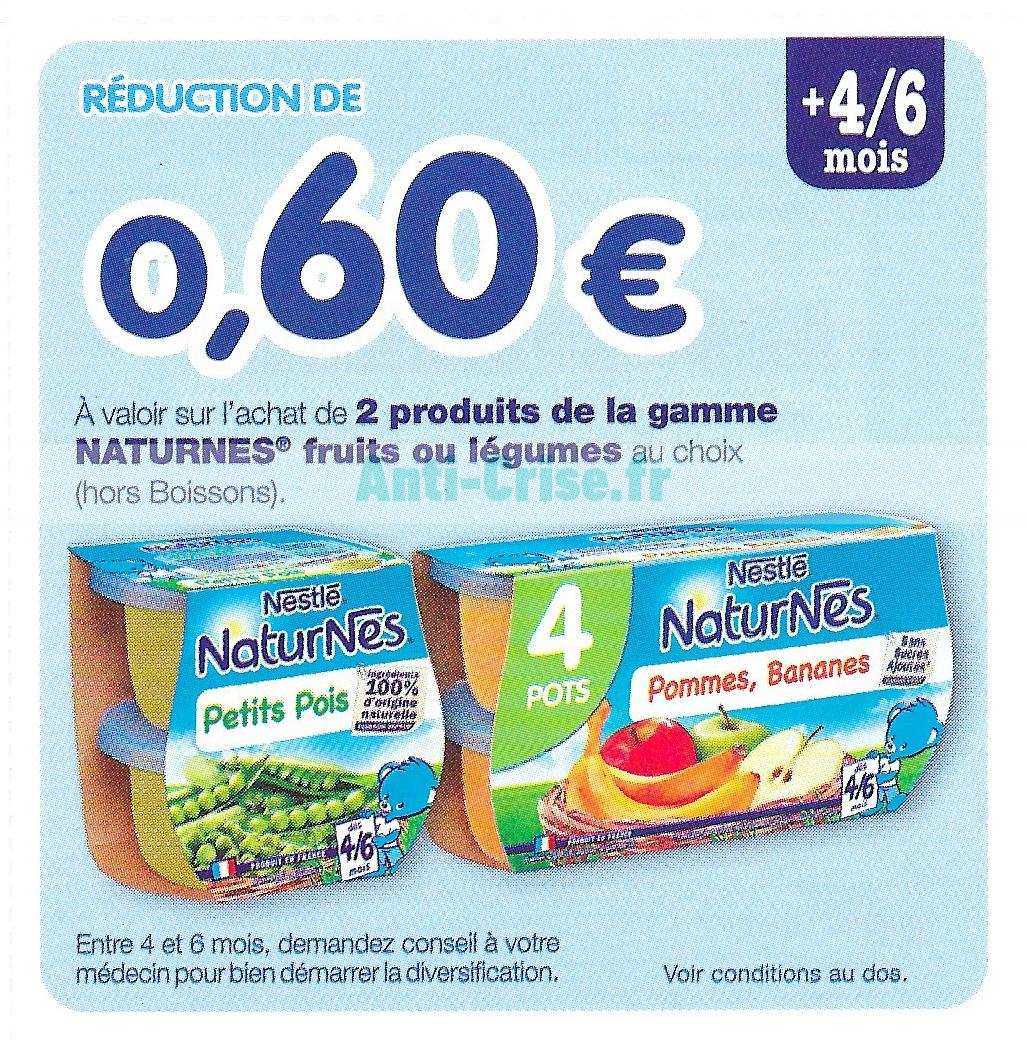 Anticrise.fr Nestlé Bébé 0.6 € de réduction jusqu’au 01/06/2021