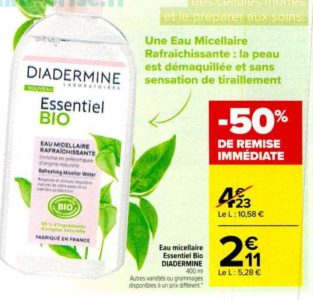 Eau micellaire rafraîchissante essentiel BIO