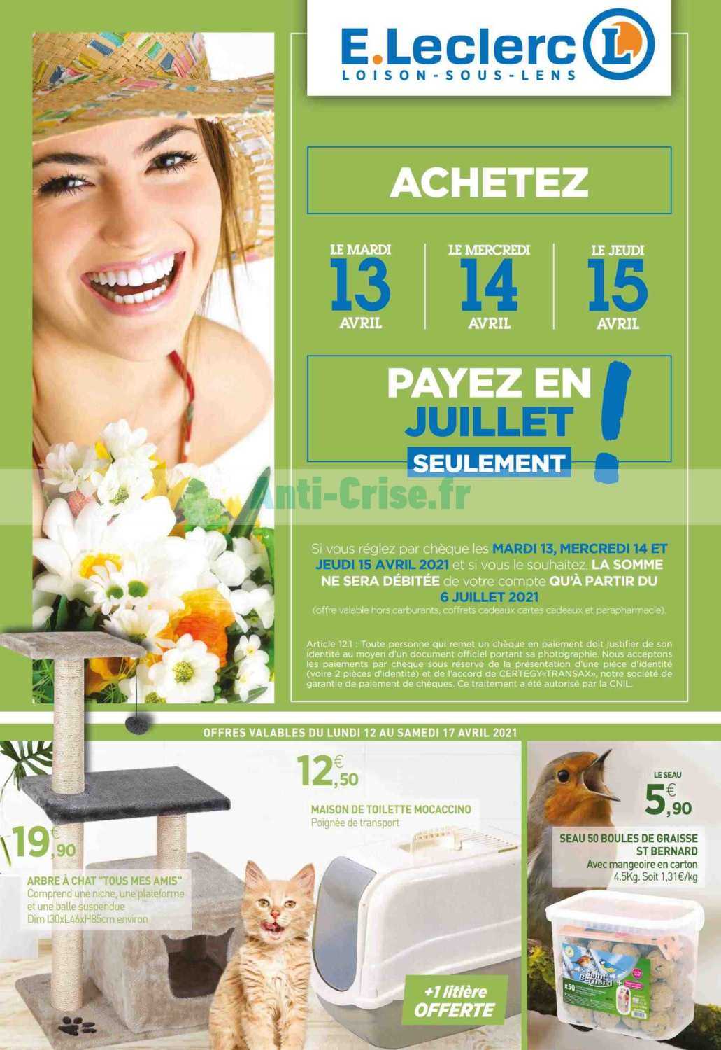 Anti Crise Fr Catalogue Leclerc Local Du 12 Au 17 Avril 21 Loison Sous Lens Leclerc Local Le Nouveau Catalogue Du 12 Au 17 Avril 21 Est Disponible Ne Ratez Pas Les Promos Du Catalogue