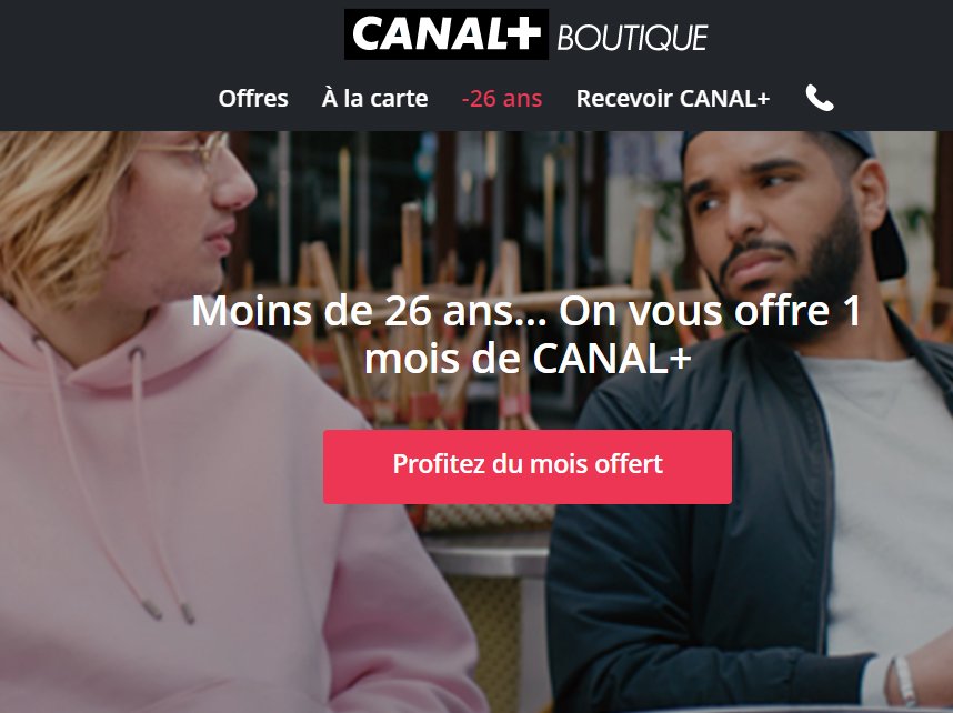 Anti crise fr Canalplus 1 Mois Gratuit Pour Les Moins De 26 