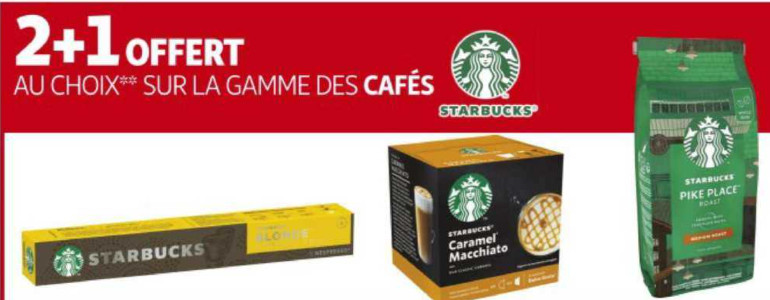 Promo Café Grain STARBUCKS chez Carrefour