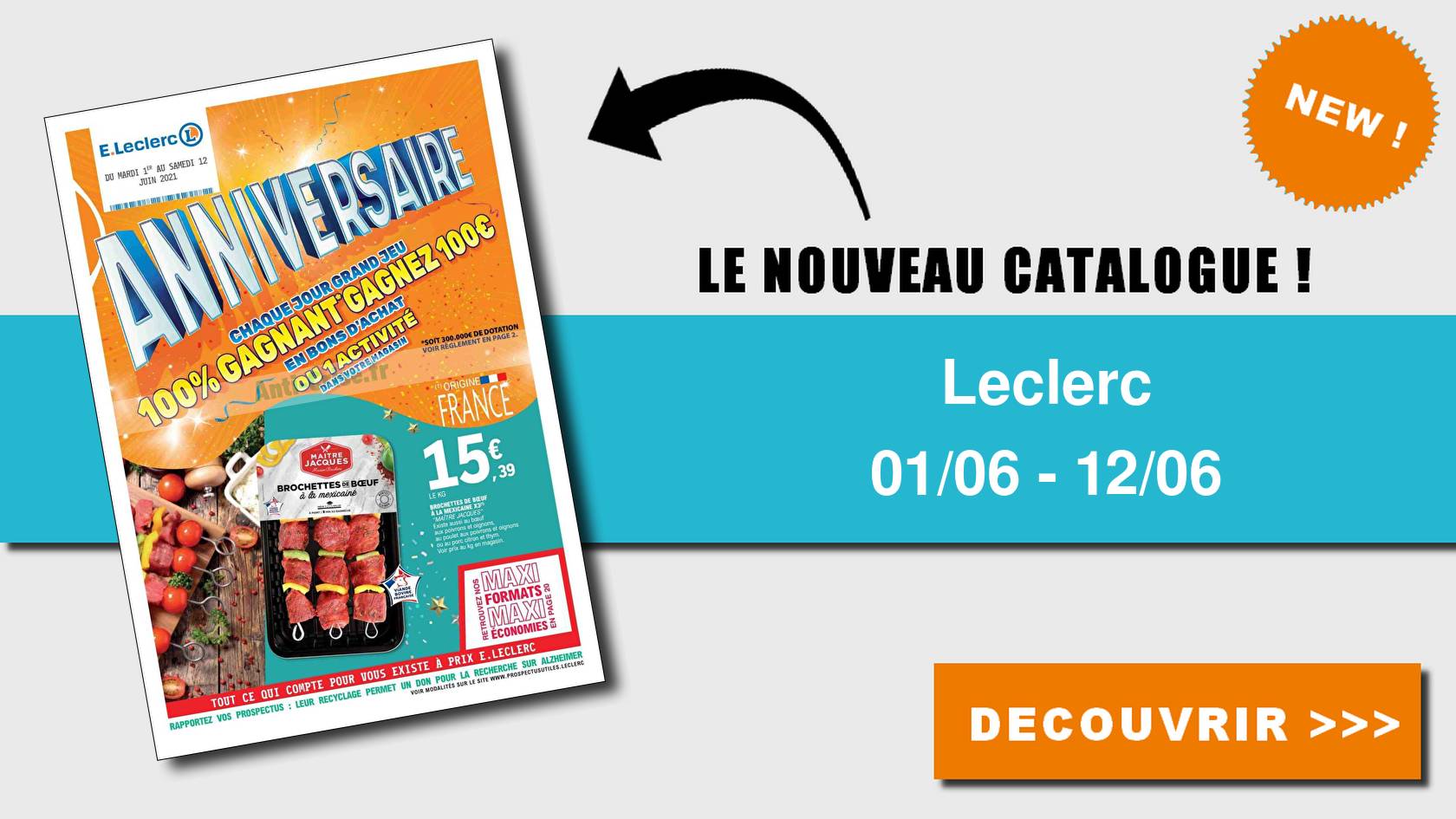 Anti Crise Fr Catalogue Leclerc Du 01 Au 12 Juin 21 Sud Est Leclerc Le Nouveau Catalogue Du 01 Au 12 Juin 21 Est Disponible Les Nouvelles Promos