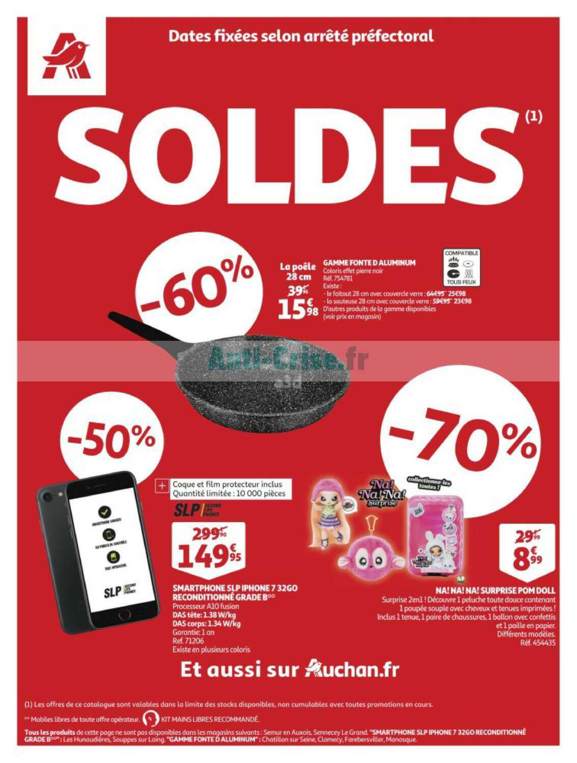 auchan femme soldes