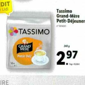 Tassimo Grand-Mère Petit déj