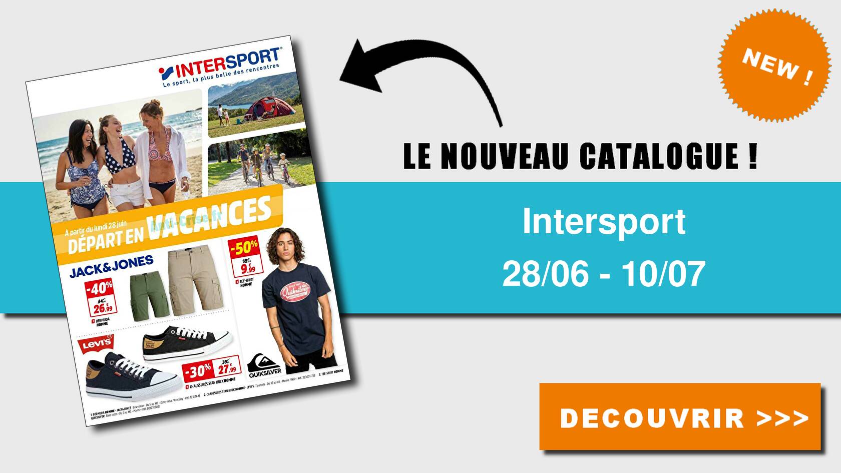 Intersport discount bermuda homme