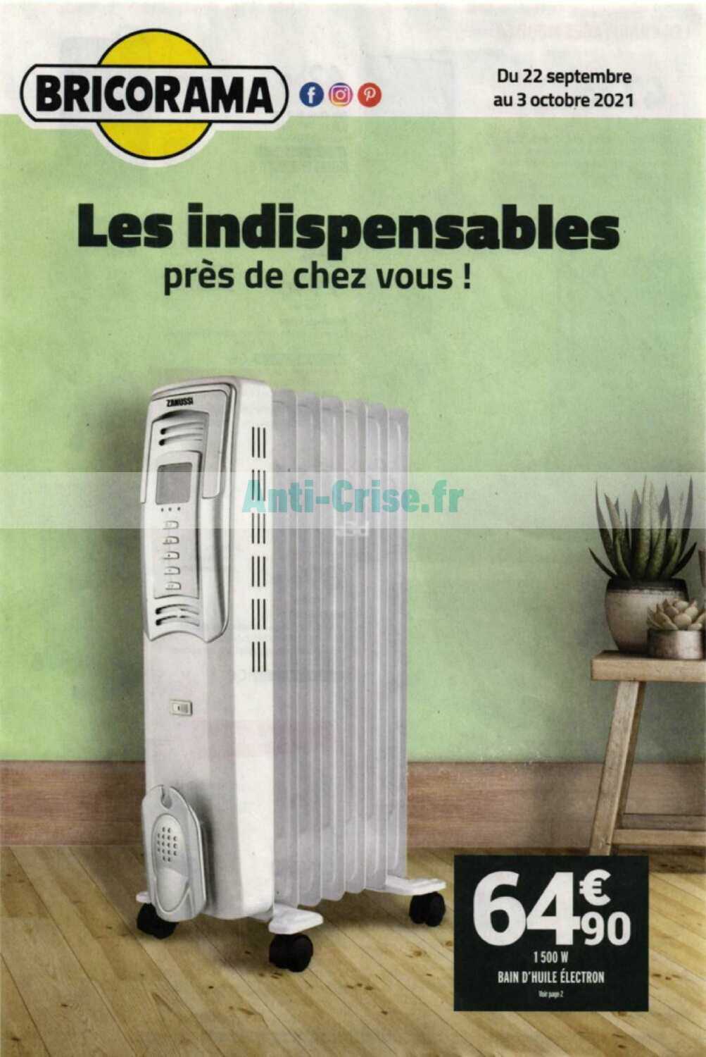 Promo Radiateur Mobile à Inertie Sèche Ola chez Bricorama