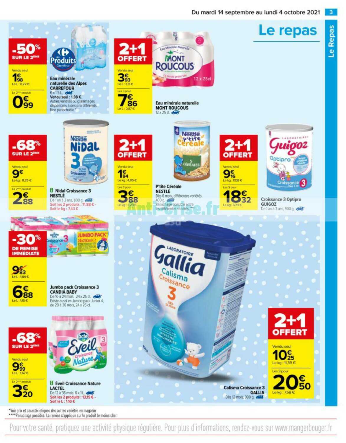 Anti Crise Fr Catalogue Carrefour Du 14 Septembre Au 04 Octobre 21 Bebes Carrefour Le Nouveau Catalogue Du 14 Septembre Au 04 Octobre 21 Est Disponible Les Nouvelles Promos