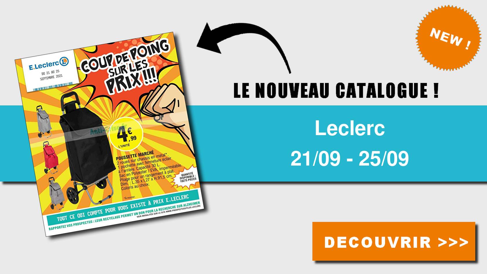 Anti crise.fr Catalogue Leclerc du 21 au 25 septembre 2021 IDF