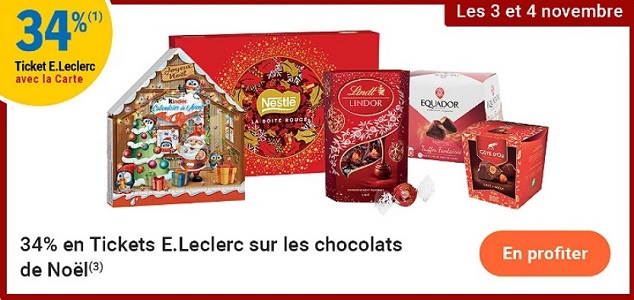 🤶 PROMOTIONS SUR LES CHOCOLATS DE NOËL - E. Leclerc Carvin