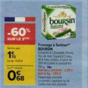 Anti-crise.fr | Fromage à Tartiner Boursin Chez Carrefour Market (26/10 ...