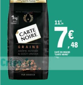 Café en grains CARTE NOIRE chez Leclerc (26/10